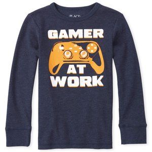 The Children's Place Long Sleeve Gamer at Work Thermal Top